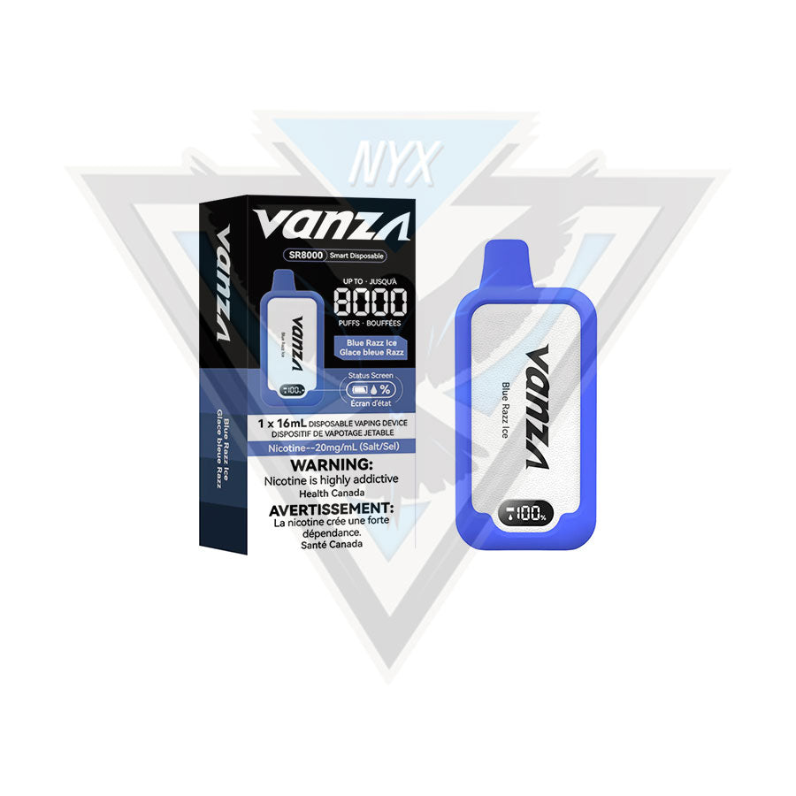 VANZA SR8000 DISPOSABLE - BLUE RAZZ ICE