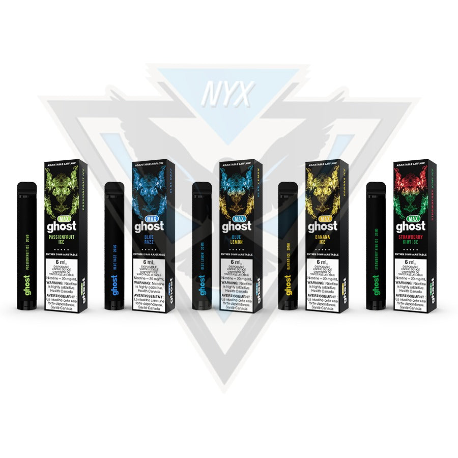FIVE DISPOSABLE GHOST MAX BUNDLE - NYX ECIGS