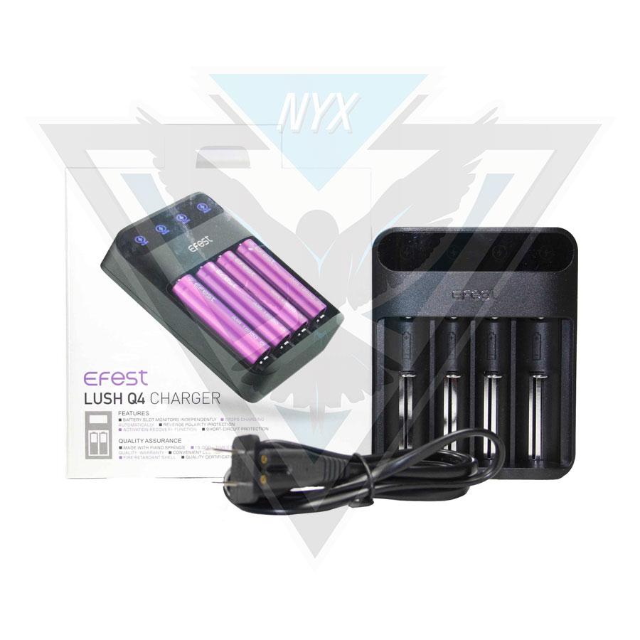 Efest LUSH Q4 Intelligent LED Charger - NYX ECIGS