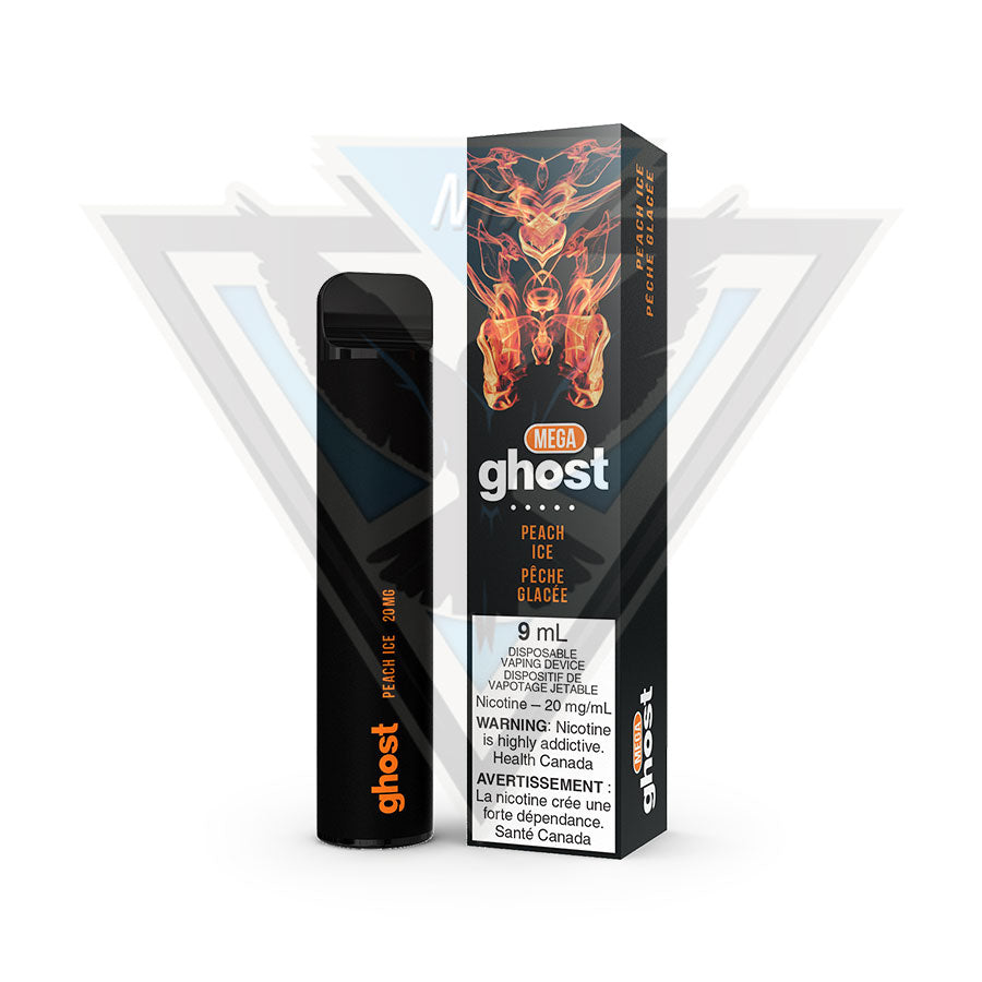 GHOST MEGA PEACH ICE, DISPOSABLE VAPES