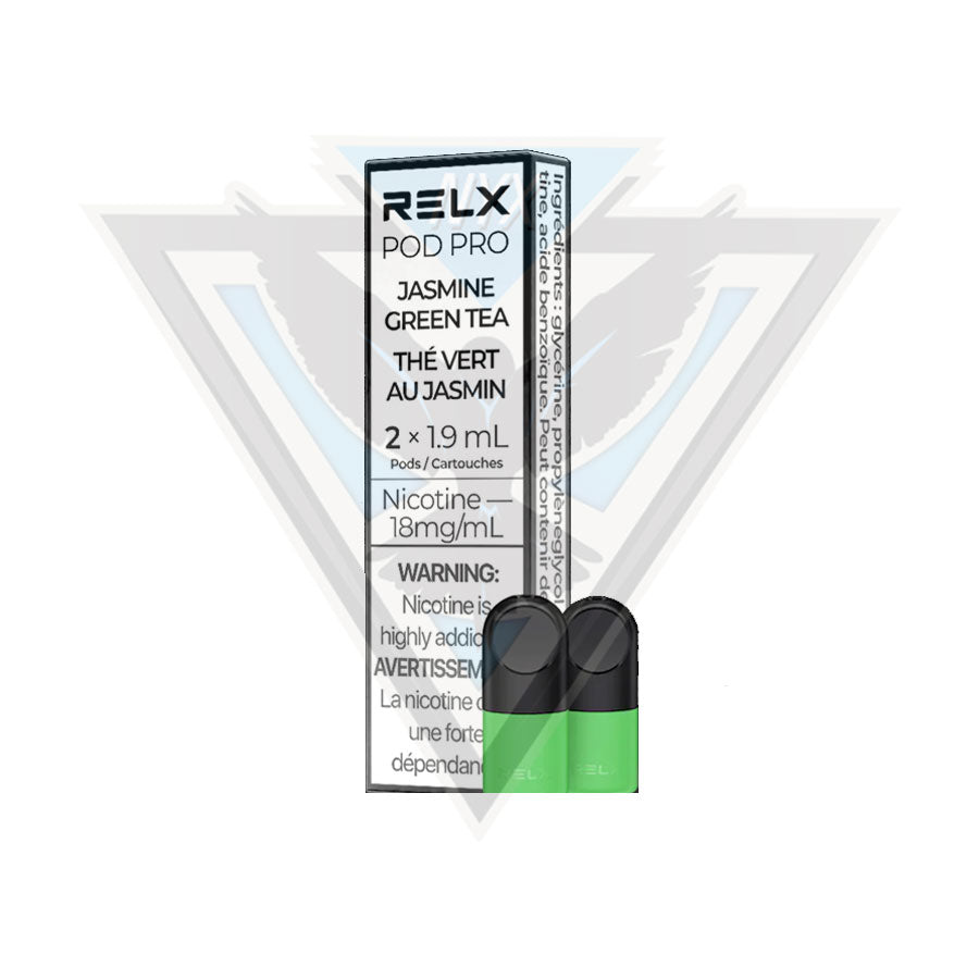 RELX POD PRO 18MG/ML (2 PACK) - JASMINE GREEN TEA