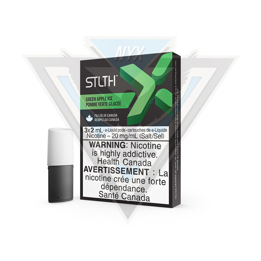 STLTH X POD PACK (3 PACK) - GREEN APPLE ICE